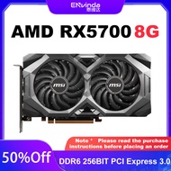 MSI AMD RX5700 8G Video Graphics Card GPU GDDDR6 256Bit 8PIN+6PIN Rx 5700 8Gb Supports Computer  Gam