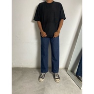 BASIC INDIGO BAGGY JEANS