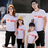 GF123/ Adult and children's short-sleeved couple t-shirts with August 17th theme, Indonesian Indepen