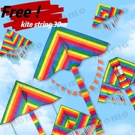 Big kite butterfly rainbow kite for kids with string kites for adults big kite thread saranggola wit