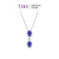 TAKA Jewellery Blue Sapphire and Diamond Necklace 18K