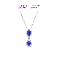 TAKA Jewellery Blue Sapphire and Diamond Necklace 18K Gold