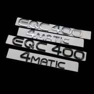 Chrome Silver Black Trunk Letters EQC400 4MATIC Emblems for Mercedes Benz EQC Electric Motor SUV AWD