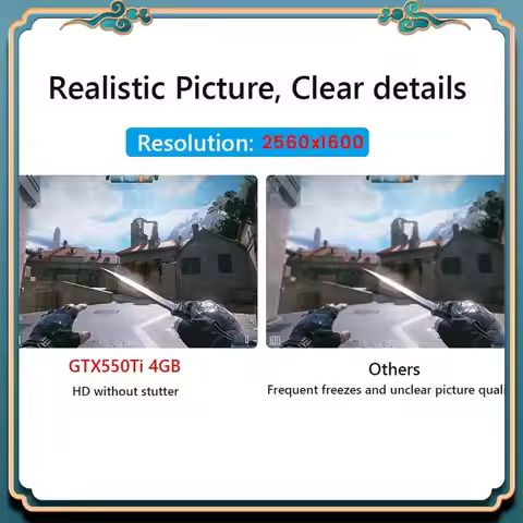 (New)-GTX 550Ti 4GB GDDR5 Computer Graphic Card Gaming Video Cards For PCI-Express 2.0 Computer Sepa