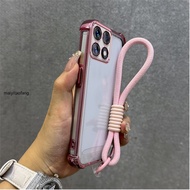 Honor X6C x6b x6a x8b x8a honor X8C 5g Phone Case Shockproof New Color Pink Electroplating Soft TPU 