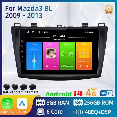 Carplay Auto Car Radio For Mazda 3 BL 2009 - 2013 Android Multimedia GPS Navigation Auto Head Unit S