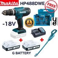 MAKITA HP488DWE/ HP488DYEX4 / HP488 18V HAMMER DRILL (MAKITA COMBO) -1 YEAR WARRANTY