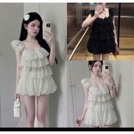 2-color cv layered silk set Shop Ngoc Fashion