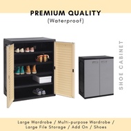 🇲🇾 Optimus Waterproof Plastic PVC Shoe Shelf Rack Cabinet Cupboard Outdoor Almari Rak Kasut Plastik 