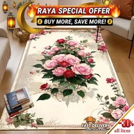 (🔥RAYA CRAZY SELL🔥) Carpet 8X10 KAKI PLG BESAR 6XL 3XL XL M G1-G14 Hot Selling 5D Designs Ready Carp