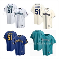Ready Stock Fast ShippingMariners Seattle Mariners Baseball Uniform No. 51 ICHIRO Suzuki ICHIRO Jers