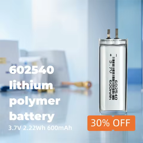 602540 Li-ion Battery 600mAh 3.7V Rechargeable Cell for Mini Electronics, LED Lights, DIY Tools, Wea