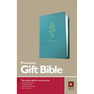 Bible: Premium Gift Bible NLT (Red Letter, LeatherLike) - TEAL (English)