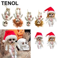 [TENOL] Haunted Doll Halloween  Doll Prop Creepy Doll Decoration Horror Prop Spooky Doll PVC Materia
