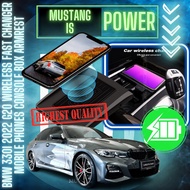 BMW 330I 2022 G20 WIRELESS FAST CHANGER MOBILE PHONES CONSOLE BOX ARMREST CAR ACCESSORIES