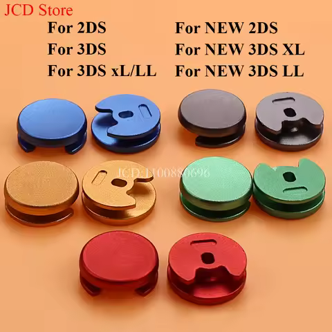 1 piece Metal Buttons For NEW 3DS 3DSXL 3DSLL Analog Controller Stick Cap 3D Joystick Cap For 2DS 3D