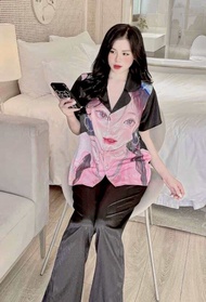 Pijama Lụa Xước Thiết Kế Size 40-60Kg Ngọc Ngà Store