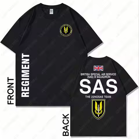 Military SAS Sniper Men Tshirt Sniper Shirt Army T-Shirt for Man Special Military Operations Short S