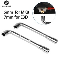 Volcano E3D V6 Nozzle Wrench MK8 Nozzle Spanner Sleeve Hexagonal Nut 6MM 7MM Hardwar L Shaped Screw 