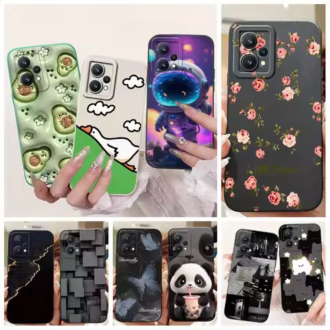 For Realme 9i 4G Phone Case Realme 9 Pro Pro+ Cover Luxury Fashion Painting Bumper For Realme9 4G 5G