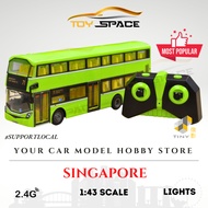 [TINY] Remote-Controlled Car - Singapore B8L Bus (Green) (1:43)