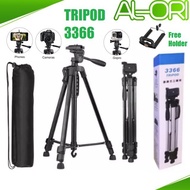 Tripod 3366 Aluminium Alloy Tripod Stand For Phone And DSLR