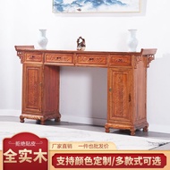 HY@ Middle Hall Table in Chinese Antique Style Solid Wood a Long Narrow Table Altar Buddha Shrine Household Rural Econom