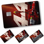 1PC F1 L-Lewis 44 H-Hamilton Card Stickers 4pcs PVC Credit Card Skin Stickers Removable Self-adhesiv