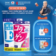 Combo Thực phẩm bảo vệ sức khoẻ DHC COLLAGEN (NEW) + Vitamin E (60 Ngày) - Dạng viên uống hỗ trợ Col