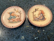 德國喜姆娃娃 MJ Hummel mini plate 陶瓷紀念小碟 飾品 8.5cm 1978-1979