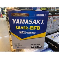 Yamasaki - M42 / M42R ( 60B20L ) EFB - Start Stop Car Battery - Bezza Advance, Myvi Eco-Idle, Axia ,