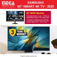 SAMSUNG QA83S95FAEXXS 83" OLED 4K S95F SMART TV | Free TV WMT | Free 32” M70F Monitor Redeem Samsung