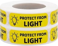 Protect from Light Medical Healthcare Labels, 0.5 x 1.5 Inches in Size, 500 Labels on a Roll