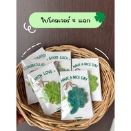 Large 4-Leaf Clover Keychain With Card Graduation Gifts Degrees And Opportunities