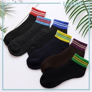 [Ludo] QSTAR Men's Ankle Stripe Sport Cushion Thick Work Socks Sport Socks / Stoking Lelaki Sukan Te