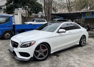 2015 M-Benz 賓士 W205 C300 AMG18吋輪框 空力套件 卡夢前後下巴 Eibach短彈簧 卡夢平把方向盤 ☎服務專線 : 0９80-558-999 LINE ID:Used-Ca