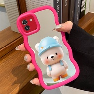 Casing For Samsung A03 A03s A02s M02s F02s Case Phone Casing Mirror Silicone Softcase HP Walking Bea