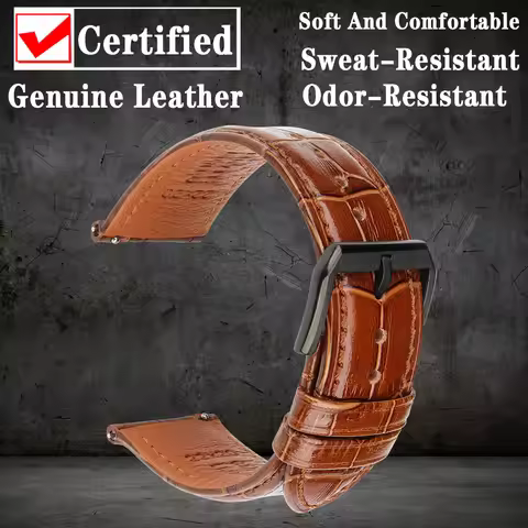 Quick Release Leather Watch Band For Tissot Seiko Longines MIDO Watch Accessories Cow Leather Strap 