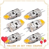 6PCS G4 LED Bulb 12V DC Dimmable COB LED G4 Bulb 1.5W 360 Beam (Warm White) qingyid001.