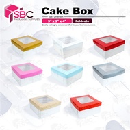 Cake Box 9x9x4 inch (5 pcs)