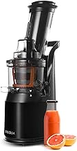Powerful Masticating Juicer for Whole Fruits and Vegetables, Fresh Healthy Juice, Sorbet, Ice Cream, Wide Mouth 75mm Feeding Chute, BPA Free, 240-Watt, Cold Press, Black Stainless Steel Fridja f1900