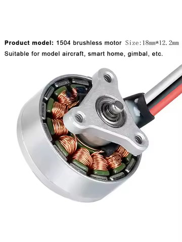 1Pc 1504 Brushless Motor 7.4V Pan-Tilt Aircraft For 4 Axes Remote Control Airplanes Quadcopter Model