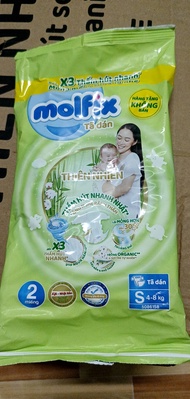 COMBO 100 MIẾNG TÃ MOLFIX SIZE NB1 NB DÁN S M L XL