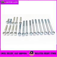 HONDA C70 C 70 / GBO CRANKCASE FULL ENGINE SCREW COMPLETE SET