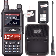 Radtel RT-470 10 Watt Long Range Multi-Band Radio 144-148/420-450/1.25M 2600mAh USB-C Battery, 256CH