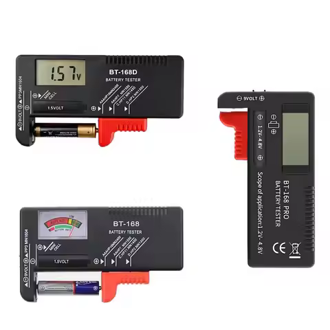 BT-168 Pro BT-168D BT-168 Digital Battery Tester LCD Display C D N AA AAA 9V 1.5V Button Cell Batter