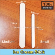 Batang Aiskrim / Batang Kayu 50Pcs Ice Cream Stick / Wooden Stick / Colour Stick/ Ice Stick DIY Bata