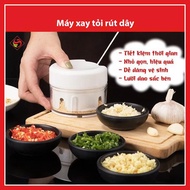 Mini Handheld Chili Garlic Grinder Drawstring Garlic Grinder