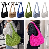 YINGSTAT Puffer Tote Bag Trendy Y2K Style Lightweight Shoulder Bag