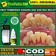 PROPOLIS SM 100% Original - Obat Pembersih Karang Gigi Herbal Untuk Nafas Segar Penghilang Bau Mulut